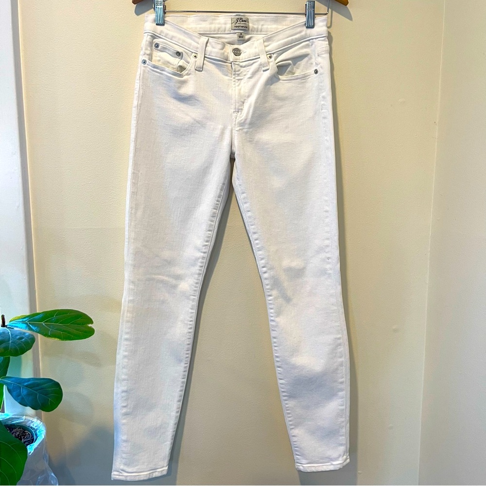 J.Crew toothpick jeans.